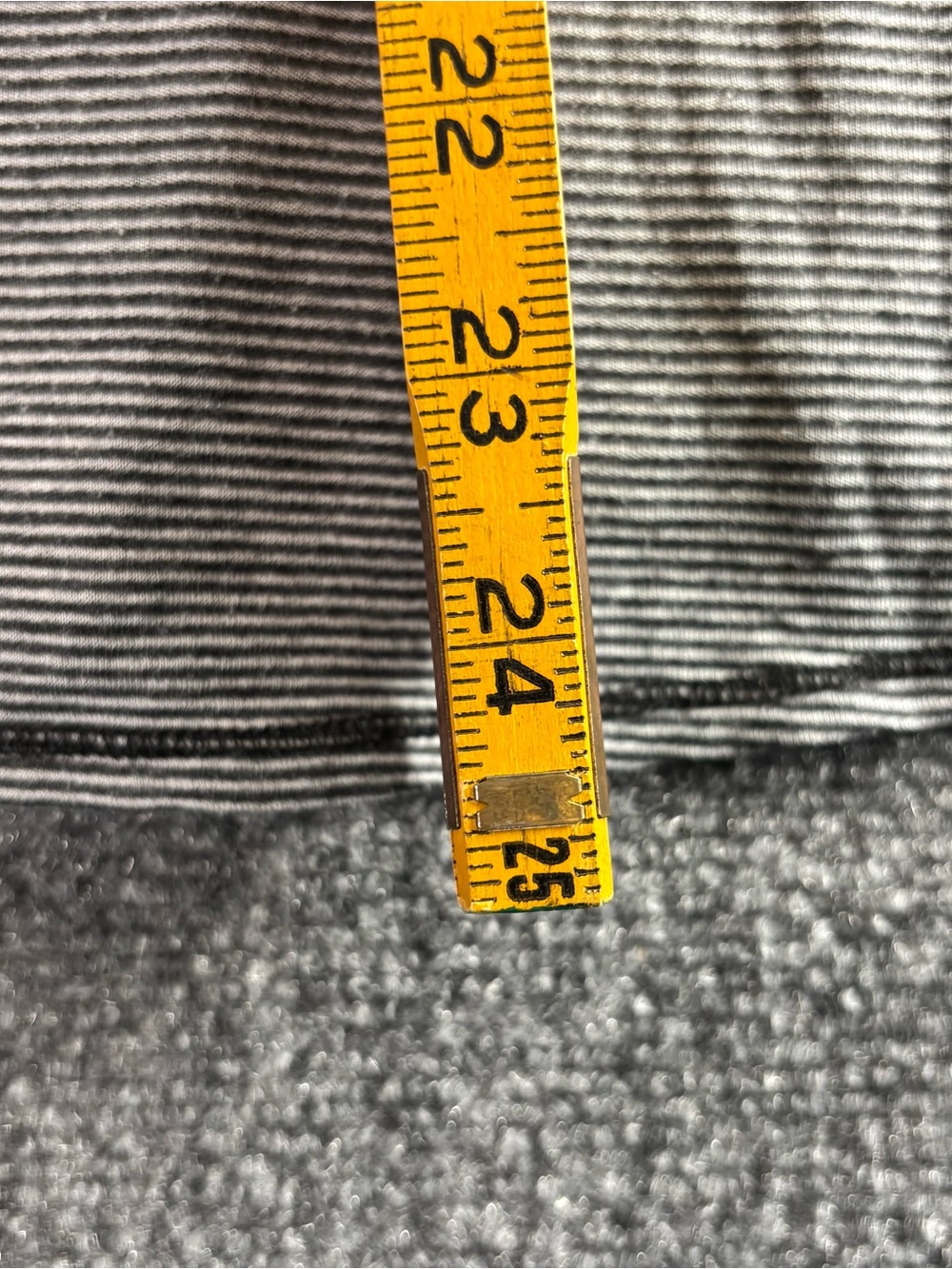 Lucky Brand Gray and Black Striped Tee - Picture 6 of 6